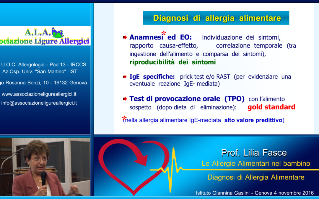 La diagnosi delle Allergie Alimentari