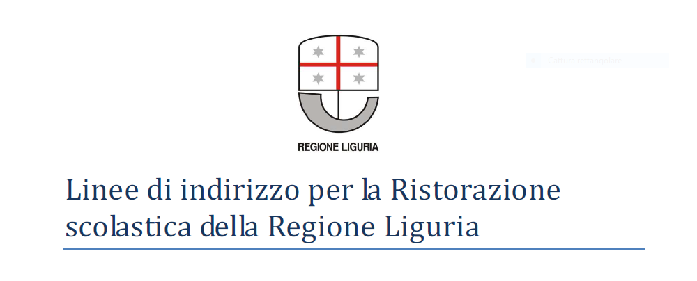 Ristorazione scolastica Regione Liguria