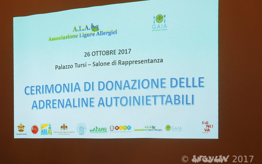 Donazione adrenaline autoiniettabili agli Istituti genovesi