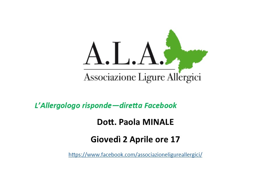 L’allergologo risponde-diretta Facebook