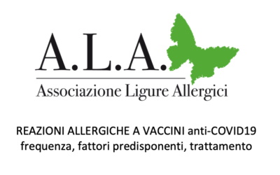 Comitato Scientifico ALA – vaccino Covid e reazioni allergiche